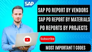 How to get PO Reports in SAP II PO report by Vendors II PO Report by Material Codes II PO by Project