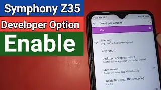 Symphony Z35 Developer option Enable