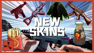 RUST New skins updated on August 31st | Chameleon AR,Redemption SMG,Charcoal Sketch MP5
