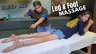 Have a Great Relaxing Leg Massage | During Session She Had Fall Asleep 