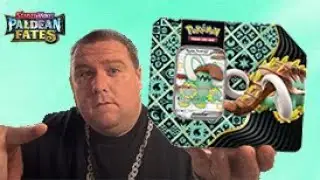 Paldean Fates Shiny Great Tusk EX TIN - Product Review