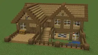 Minecraft - How to build a Large Spruce Survival House