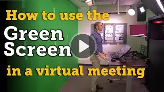 Using the Green Screen in a Virtual Meeting using Webex