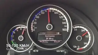 VW e-Up 0-100 km/h / 50-120 km/h / 0-50 km/h acceleration