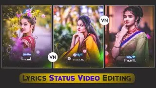 New vn App Lyrics video editing || one Photo lyrics video editing in vn app