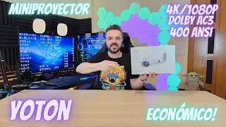 El MiniProyector  Económico YOTON es BRUTAL!!! 4K/1080p Nativo, 400 ANSI, Dolby Ac3 con Funda. 2023