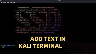 how to write your name in kali linux terminal