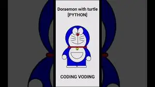 Doraemon with turtle | python 