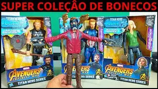 20 Bonecos Vingadores, Star Wars, Capitão América, Thor, Star Lord, Cavaleiro da Lua - Avengers