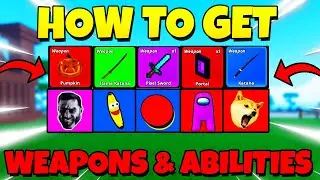 HOW To Get All Weapons and Abilities in Meme Sea! Roblox