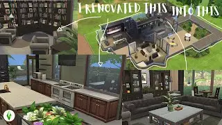 RENOVATING The CYPRESS TERRACE House in The Sims 4 👷‍♀️🏗 | No CC - BASE GAME ONLY