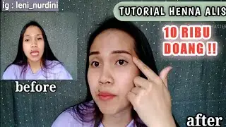 TUTORIAL HENNA ALIS MURAH MERIAH 10 RIBUAN DOANG !