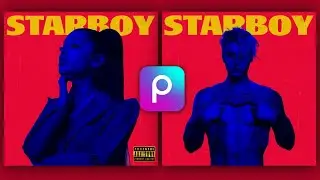 ⚡ Cómo hacer PORTADA de THE WEEKND (STARBOY) en PICSART | CÓMO EDITAR FOTOS EN PICSART
