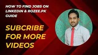 How to Find Jobs on LinkedIn & Rozee.pk Guide | Remote Jobs | Internships | Fresh to Professional