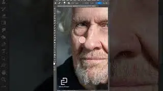 Remove facial wrinkles | Photoshop Tutorials #shorts