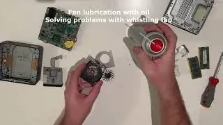 NUC DC3217IYE servicing opening changing the thermal paste replacement and solving the whistling fan