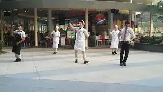 Staff Johney Rocket Malaysia performed lagu Michael Jackson..