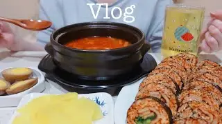 VLOG 🍣 Korean and Japanese Recipes Using Leftover Ingredients 🍔 Trying New Pasta Recipe 🍝