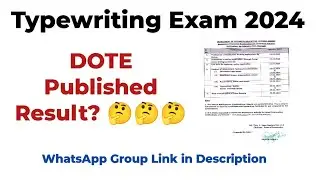 Typewriting Result February 2024 | Typewriting Exam Result date