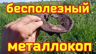 Бесполезный  коп металла. Трава по пояс.
