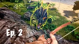 Triceratops attack! [ARK HARDCORE - The Lost Island] - Ep. 2