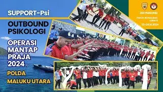 Keseruan 200 Polisi Polda Maluku Utara mengikuti Outbound Psikologi Kepolisian
