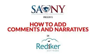How to Add Comments and Narratives on Rediker