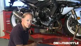 Motorcycle Exaust Install part 1 GSX-R600