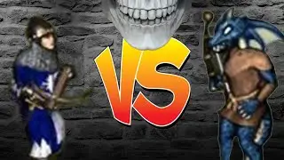 Heroes of Might and Magic III. Marksman VS Lizard warrior
