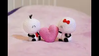 Вяжем на день всех влюбленных - Бигли и Мигли крючком - сердечные персонажи. 