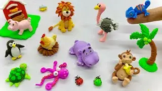 DIY How To Make Cute Polymer Clay Miniature Animals | Easy Clay Animals For Beginner