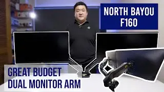 Great Budget Gas Spring Dual Monitor Arm - NB North Bayou F160 | Setup Video