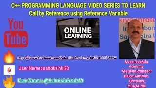Function Call By Reference Using Reference Variable  in C++ Program