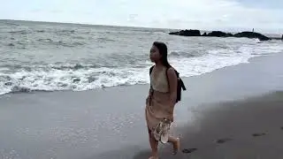 #Bali #Canggu Munggu Beach 🏖️ Bali | Een Rustig Zwart Zandstrand Met Mooi Zeegezicht.