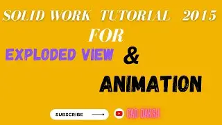 Exploded View | Animation | motion study | solidworks tutorial 2023