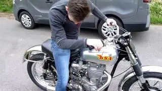 '62 BSA Gold Star Competition (All Sports) - first try out (video 2 - eargasm)