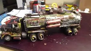 Hess Truck =Twisted Metal = Rusty Mad Max . How to build a Mad Max truck from a old Hess Truck .