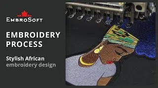 Stylish African embroidery design | EMBROIDERY PROCESS | EMBROSOFT