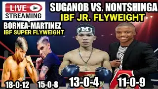 SUGANOB VS NONTSHINGA IBF JR FLY | BORNEA VS MARTINEZ IBF SUPER FLY