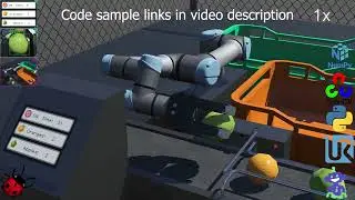 Universal Robot Sample V4 in Webots with PythonOpenCV 