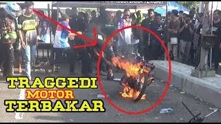Motor Drag TERBAKAR [ TRAGEDI IDC KEBUMEN ] Untung Petugas GERCEP