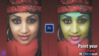 Paint your face in photoshop