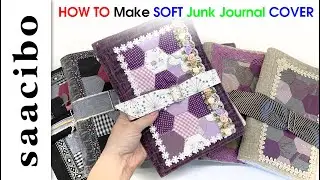 How To Make Soft Fabric Junk Journal Covers - EASY #junkjournalcover  #junkjournaltutorial