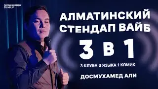 Алматинский Стендап Вайб | 3 в 1 | Досмухамед Али | Almaty Comedy Experience