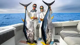 My BIGGEST FISH EVER! Bluefin TUNA Catch, Clean, Cook!