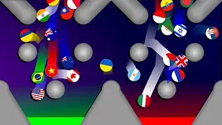 100 Countries Elimination Marble Race