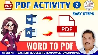 WORD TO PDF  कैसे बनाएं |HOW TO CONVERT WORD TO PDF |PDF USE FOR FREE