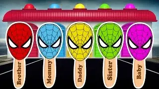 Play And Learn Color With Spiderman Ice Cream Fun For Children And Toddlers