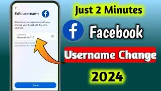 Facebook Username Kaise Change Kare 2024 | how to change username in facebook | Facebook username