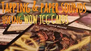 [ASMR] - Flipping TCG cards, tapping and making paper sounds + (No talking)